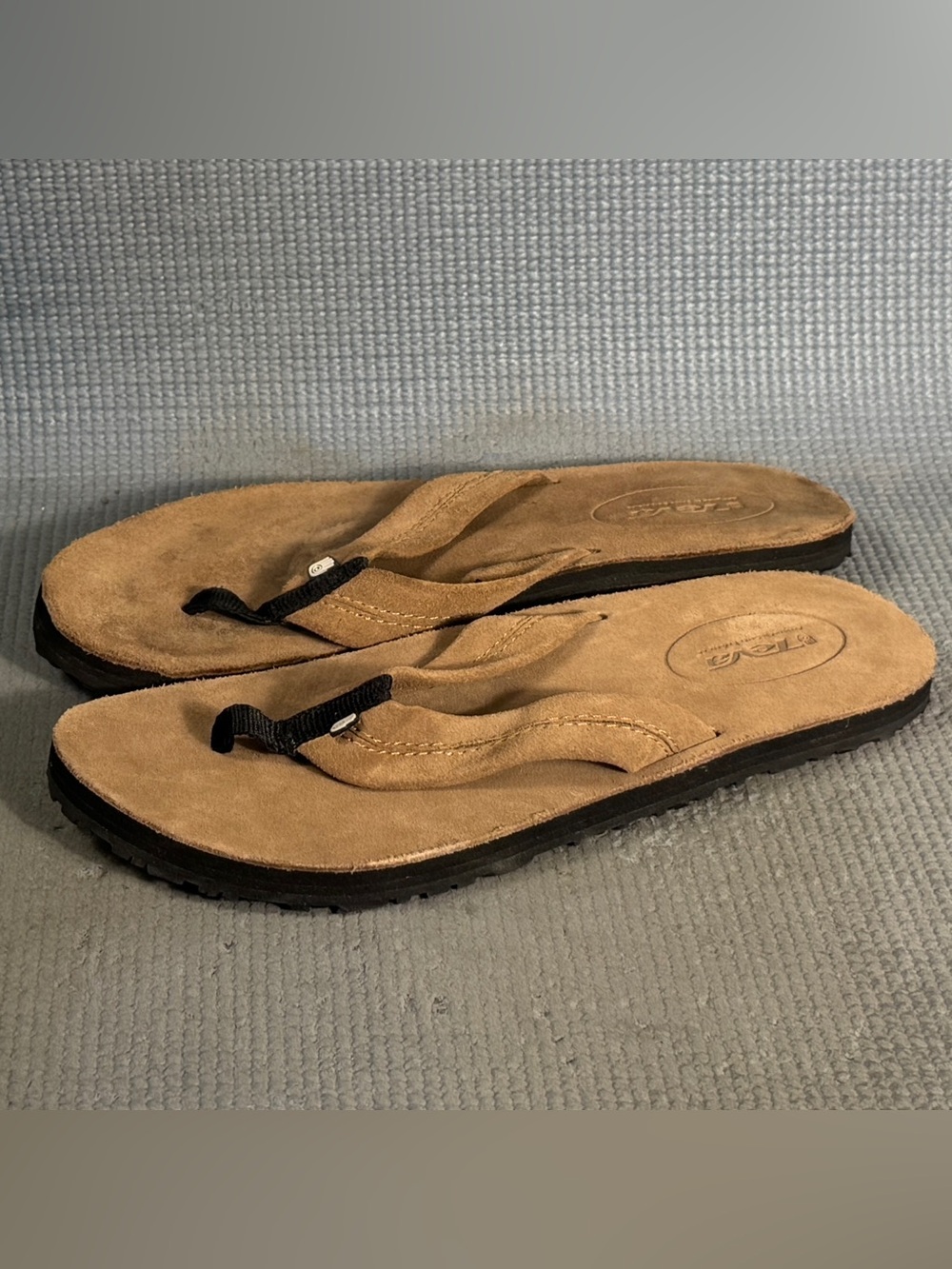 Teva Mush Women’s Slip On Brown Flip Flop Thong Sandals S/N 6149 Size 9